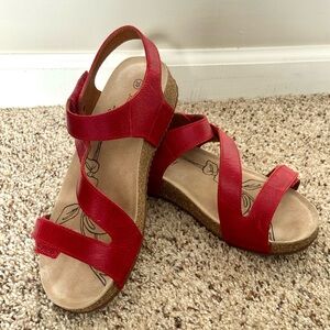 Josef Seibel Vibrant Red Sandals